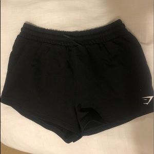 black gymshark shorts